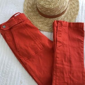 URBAN BDG Red pants front pockets back zipper